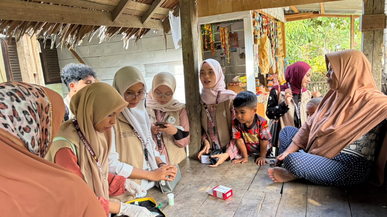 Mahasiswa KKN USK Kelompok 11 Berikan Layanan Kesehatan Gratis