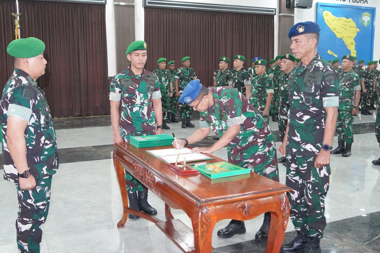 Kasdam IM Pimpin Sertijab Pejabat Kodam Iskandar Muda