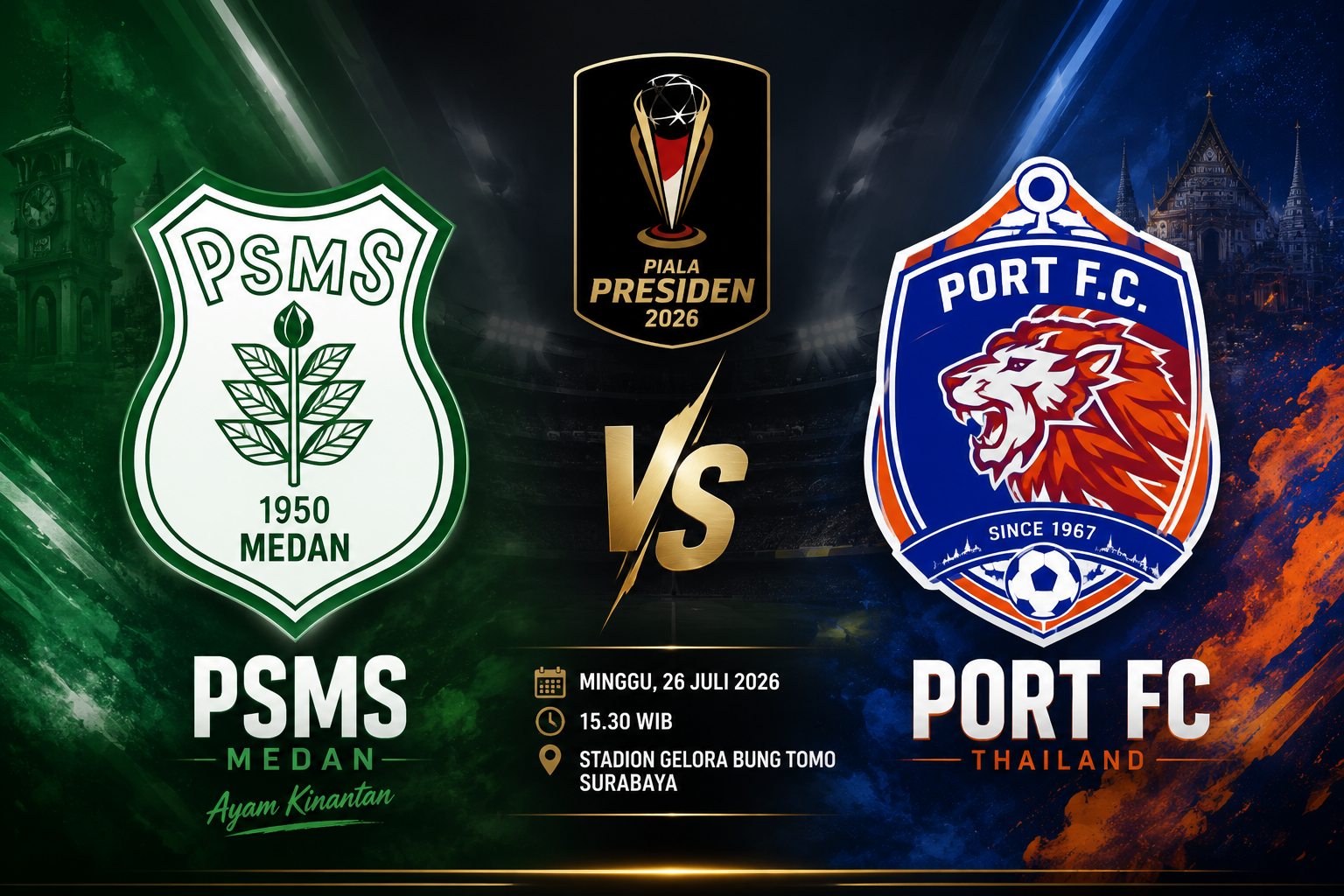 Prediksi PSMS Medan vs Port FC  26 Juli 2026