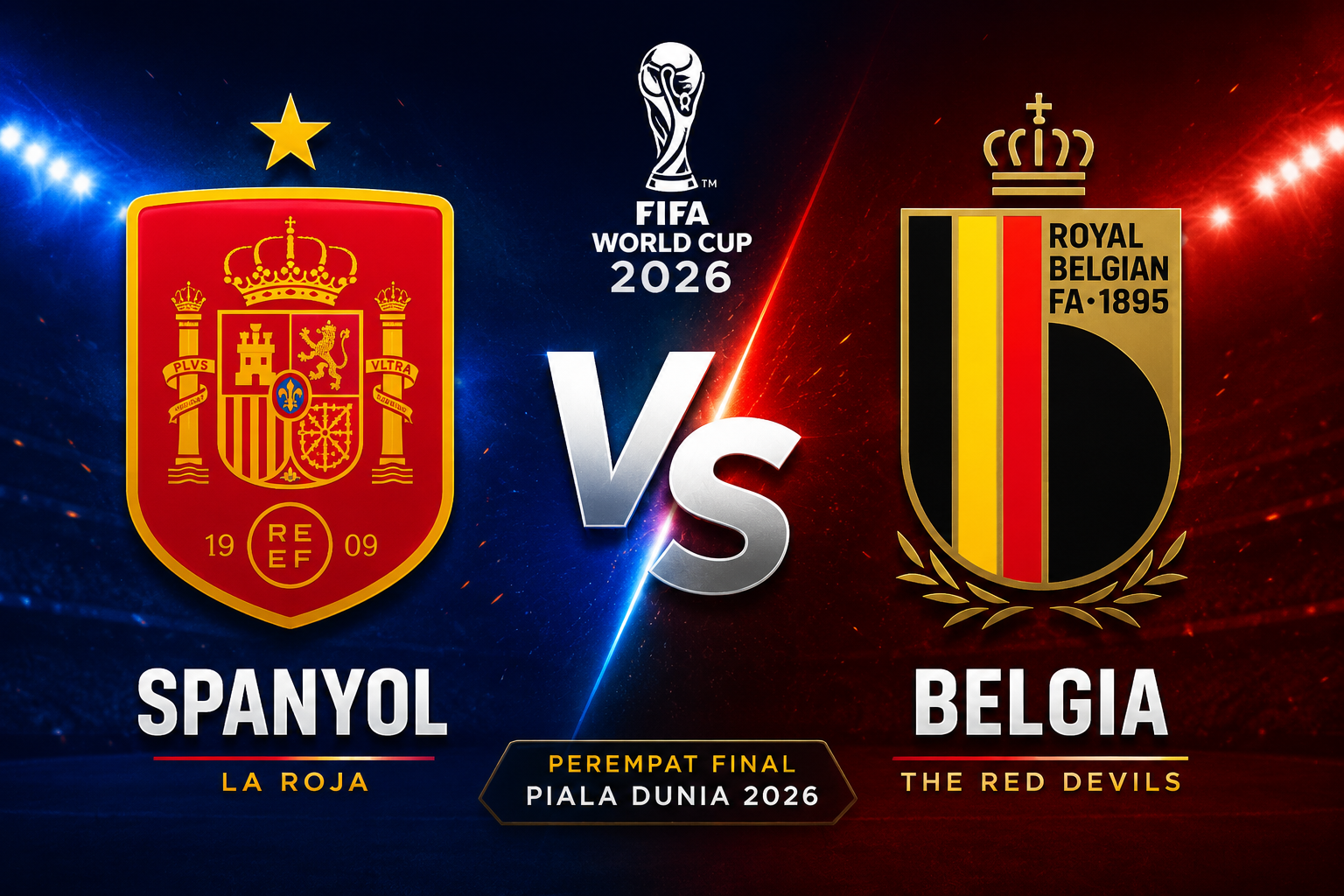 Prediksi Spanyol vs Belgia 10 Juli 2026