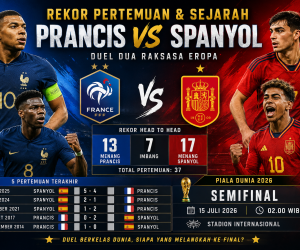 Rekor Pertemuan dan Sejarah Prancis vs Spanyol