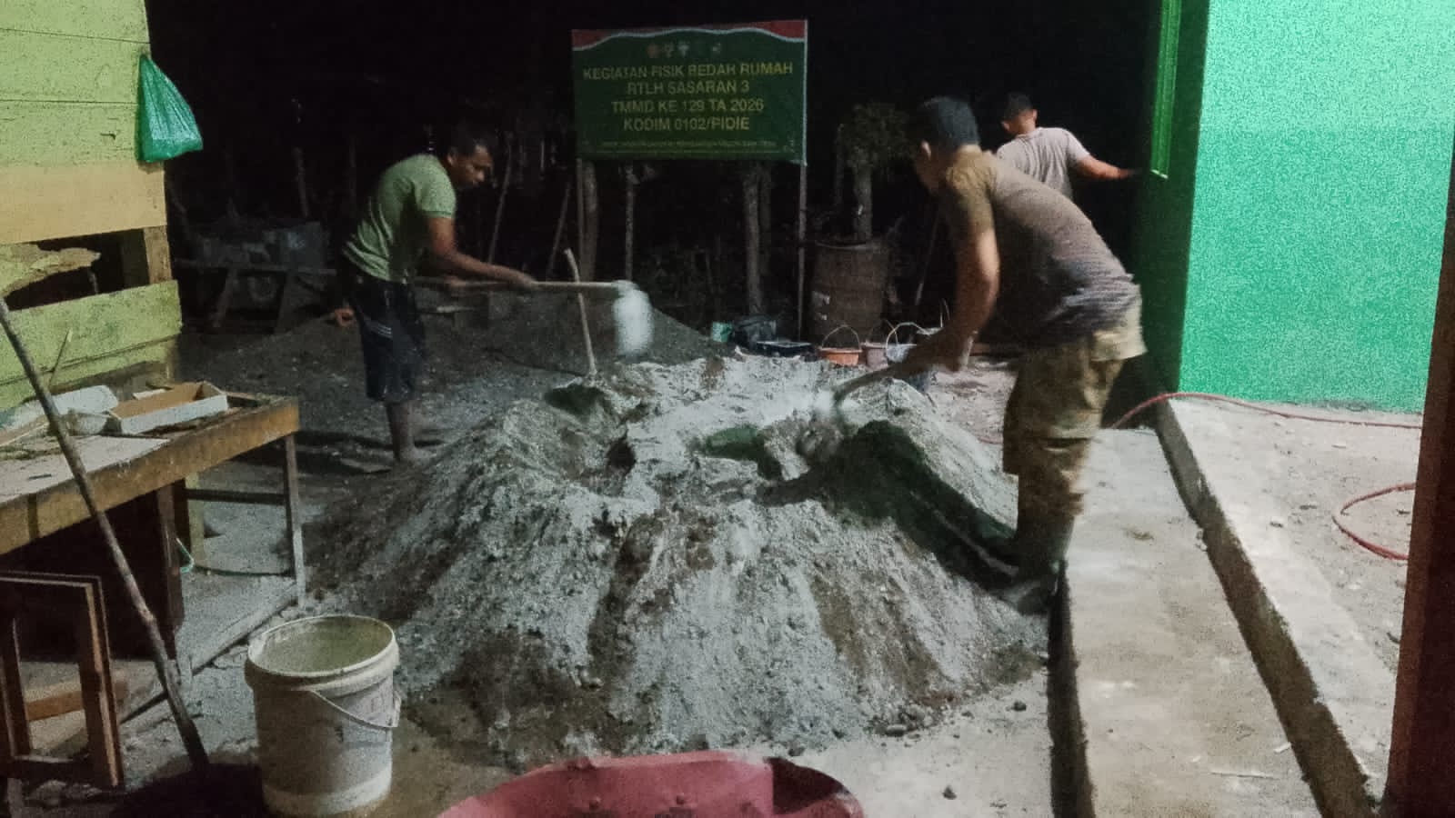 Kebut Pengecoran Lantai RTLH Demi Capai Target