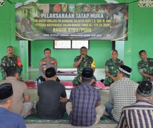 Tim Wasev TMMD Ke-129 Kodim 0102/Pidie Tatap Muka dengan Warga