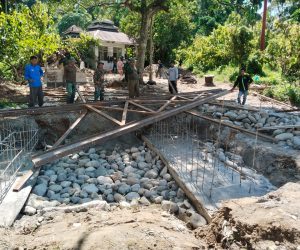 Cor Pondasi Blok Angkur Jembatan Gantung