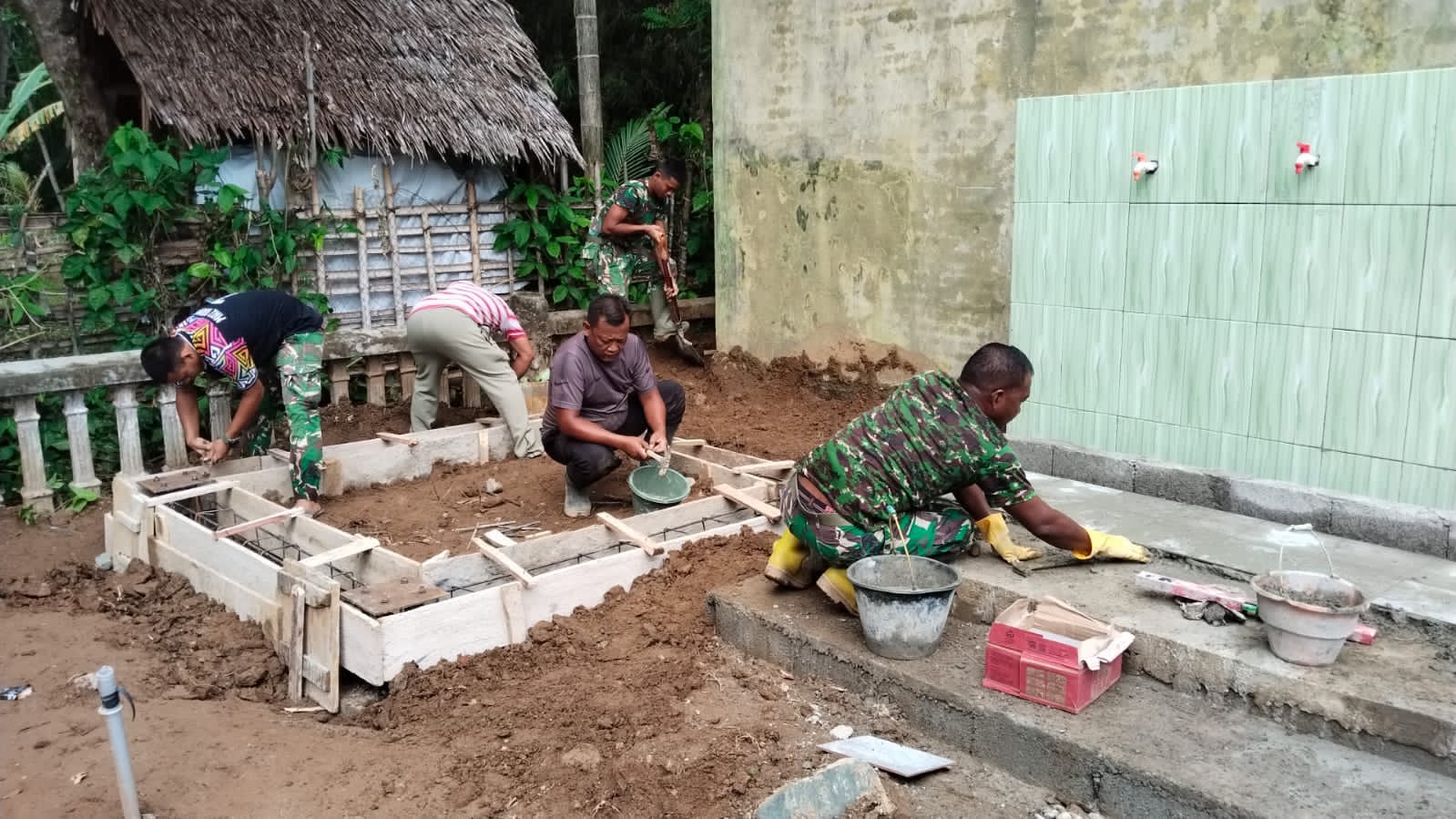 Satgas TMMD ke-129 Kodim 0107/Aceh Selatan Rampungkan Fasilitas Air Bersih