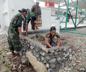 Satgas TMMD Ke-129 Kodim 0102/Pidie Bangun Tempat Wudhu